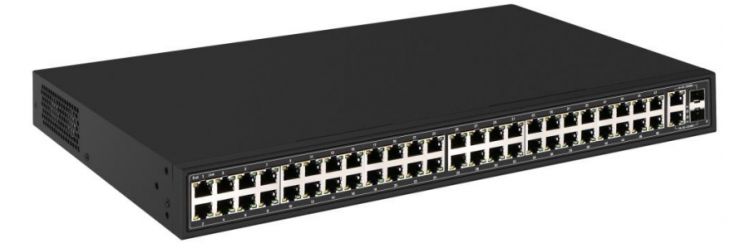 

Коммутатор PoE OSNOVO SW-64822(700W) на 48 x RJ45 + 2 x GE Combo uplink портов, 48 x FE (10/100 Base-T) с поддержкой PoE (IEEE 802.3af/at), 2 x GE Com, SW-64822(700W)