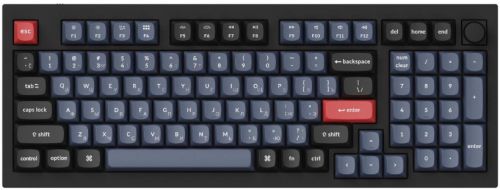 Клавиатура Keychron Q5-M1-RU RGB подсветка, красный свитч, 97 кнопок, черная, цвет белый
