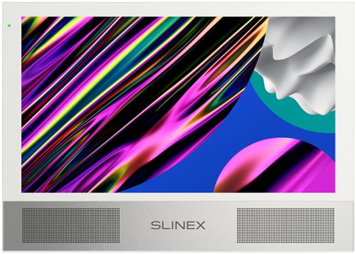 Видеодомофон Slinex Sonik 10 (White+Silve) цветной, настенный, 10 сенсорный IPS TFT LCD дисплей 16:9, разрешение экрана 1024х600