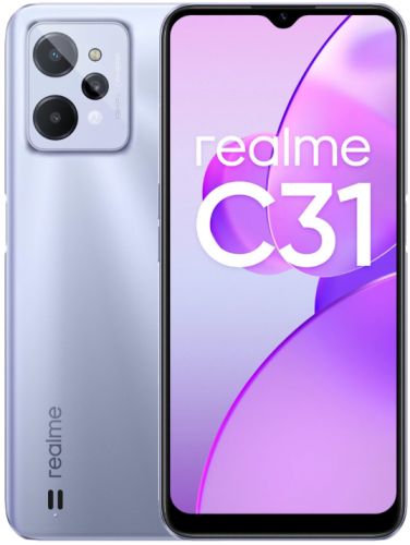 Смартфон Realme С31 3/32GB серебряный, цвет серебристый