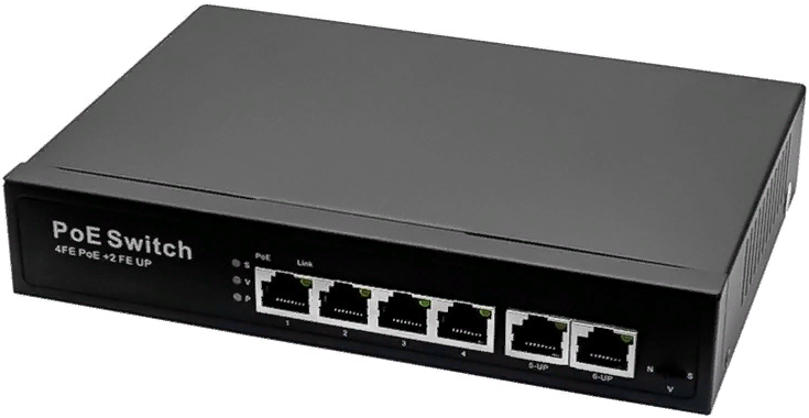 

Коммутатор PoE NST NS-SW-4F2F-P/A Passive Fast Ethernet на 6 портов, NS-SW-4F2F-P/A