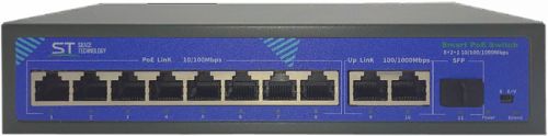Коммутатор Space Technology ST-S87POE(2G/1S/120W/A)PRO Switch POE 8-ми портовый, для обеспечения про