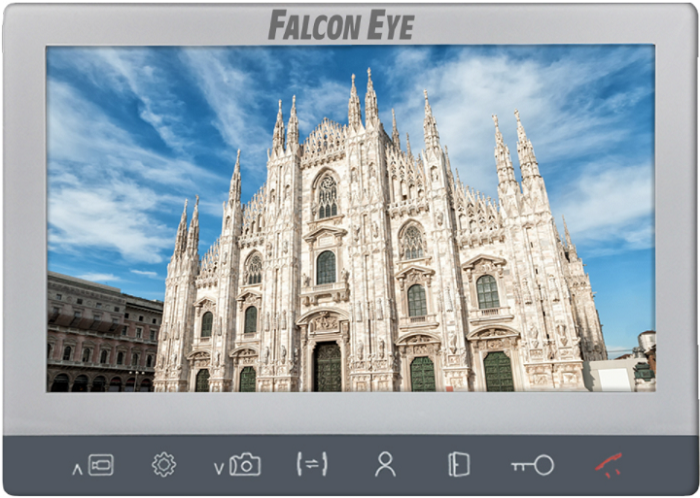 

Видеодомофон Falcon Eye Milano Plus HD VZ адаптированный для работы с координатными подъездными домофонами: дисплей 10" TFT; сенсорные кнопки, Milano Plus HD VZ