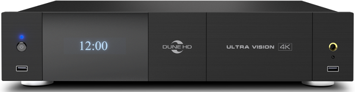 Медиаплеер Dune HD Ultra Vision 4K UltraHD/60 Hz/3D/HDR/HDR10+/Dolby Vision, RAM 4GB, Flash 32GB, 2*USB2.0, USB3.1, USB Type-C, 2*HDD SATA 3.5", Micro
