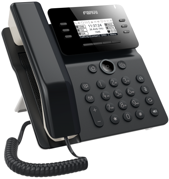 Телефон VoiceIP Fanvil V62 6 линий SIP, 2х10/100/1000, 2,7