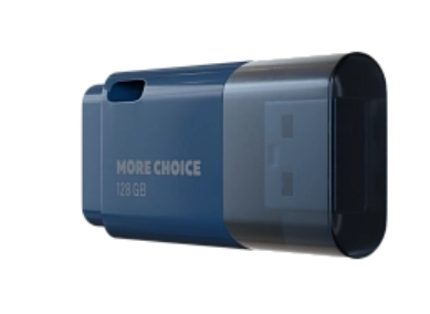 Накопитель USB 2.0 128GB More Choice MF128 Dark Blue, цвет синий