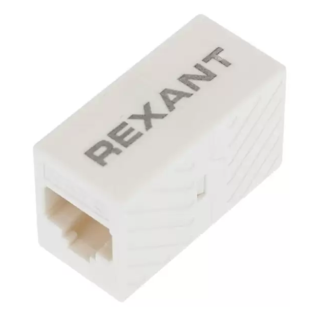 Адаптер проходной Rexant 03-0108 RJ-45(8P-8C), UTP неэкранированный, категория 6, (гнездо-гнездо)