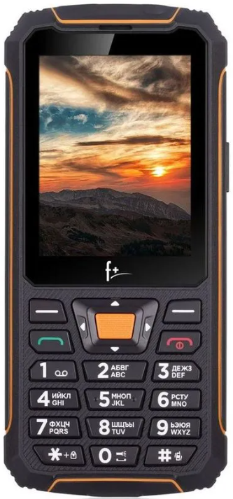 

Мобильный телефон F+ R280C Black-orange 2SIM, 2.8" IPS 2500mAh, R280C Black-orange