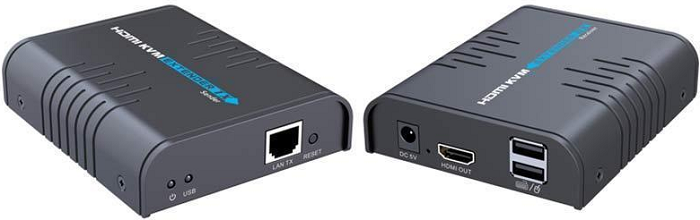 

Удлинитель LENKENG LKV373KVM KVM HDMI по витой паре CAT6 поверх протокола IP до 120 м, LKV373KVM