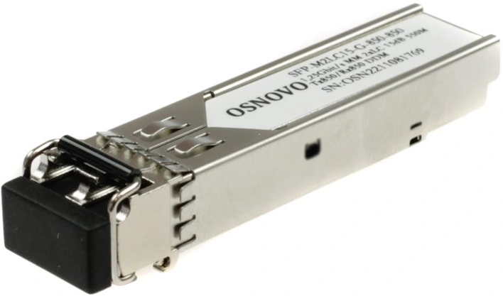 Модуль SFP OSNOVO SFP-M2LC15-G-850-850-I оптический, два волокна Multi Mode, скорость: до 1,25 Гбит/c