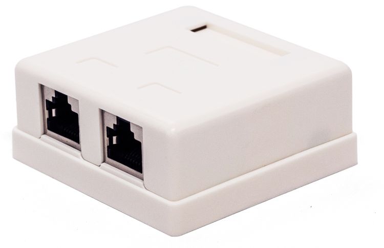 

Компьютерная розетка настенная Filum FL-NA-SOCKET5E-4 5E кат., 2 х RJ-45/8p8c, экранированная, 110/Krone, FL-NA-SOCKET5E-4