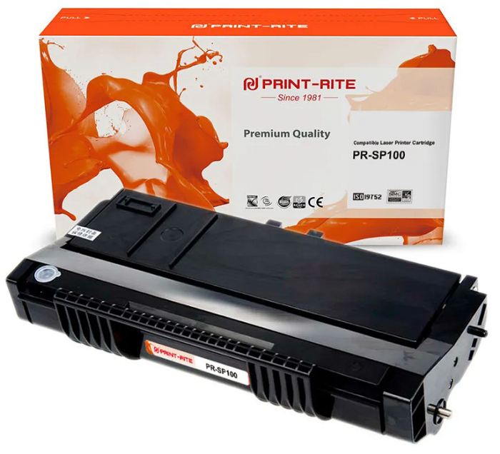 Картридж Print-Rite PR-SP100 SP100 черный (2000стр.) для Ricoh SP100/100SU/100SF