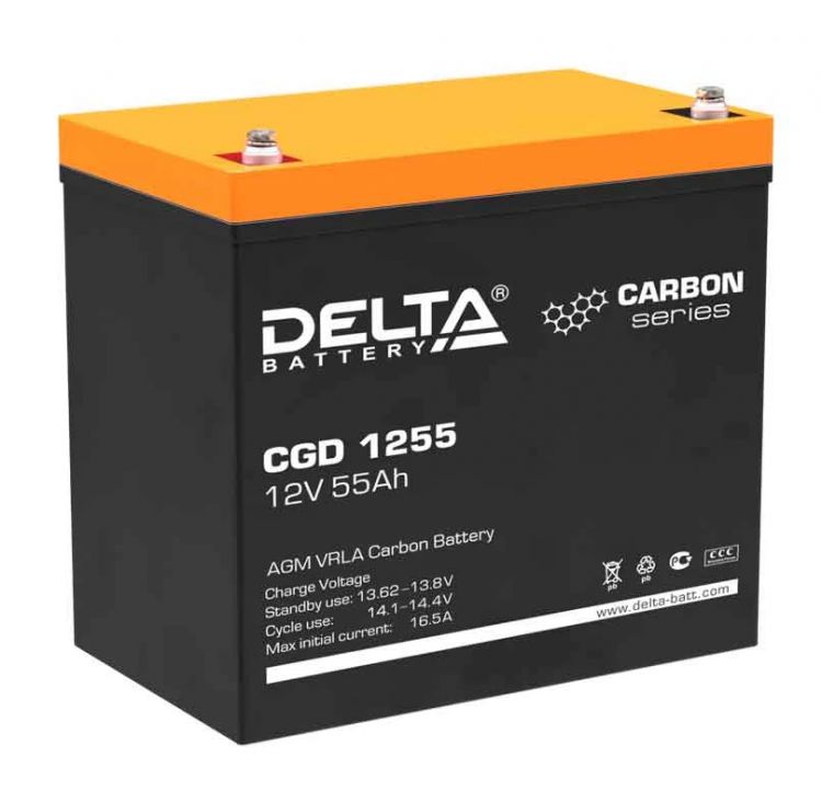 Батарея Delta CGD 1255 12В, 55Ач 22551