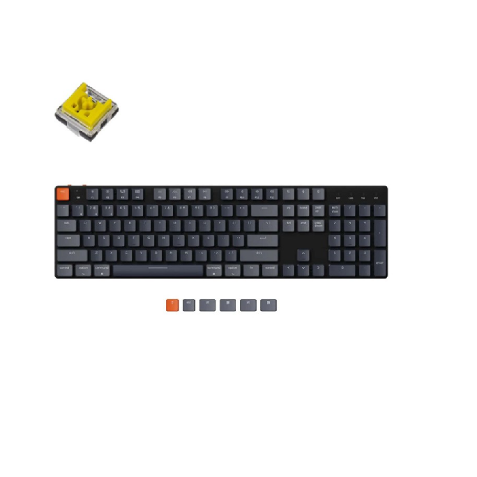 

Клавиатура Wireless Keychron K5SE механическая ультратонкая, Full Size, RGB подсветка, Banana Switch, K5SE