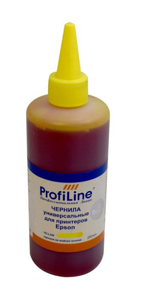 

Чернила ProfiLine PL_INK_U_E_Y_250ml для принтеров Epson универсальные Yellow 250 мл водн, PL_INK_U_E_Y_250ml