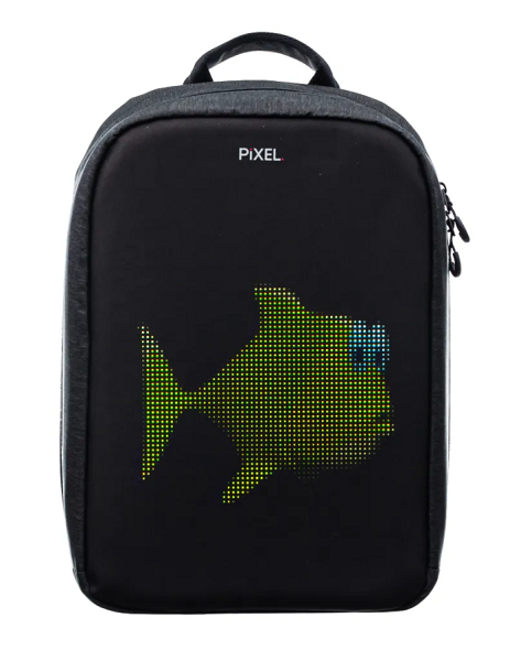 Рюкзак PIXEL PXMAXGR01 MAX Grafit серый (LED-экран 25*25 px, 16,5 млн цветов, 20 л., полиэстер)