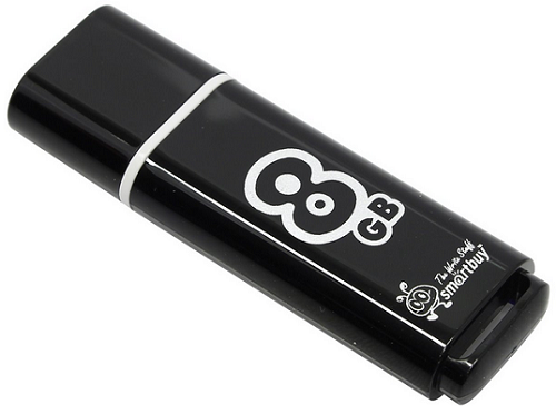 

Накопитель USB 2.0 8GB SmartBuy SB8GBGS-K Glossy черный, SB8GBGS-K