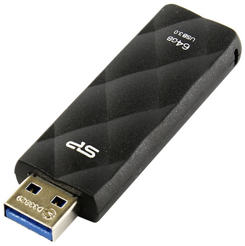 

Накопитель USB 3.0 64GB Silicon Power Blaze B20 SP064GBUF3B20V1K черный, Blaze B20