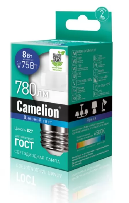 Camelion LED8-G45/865/E27