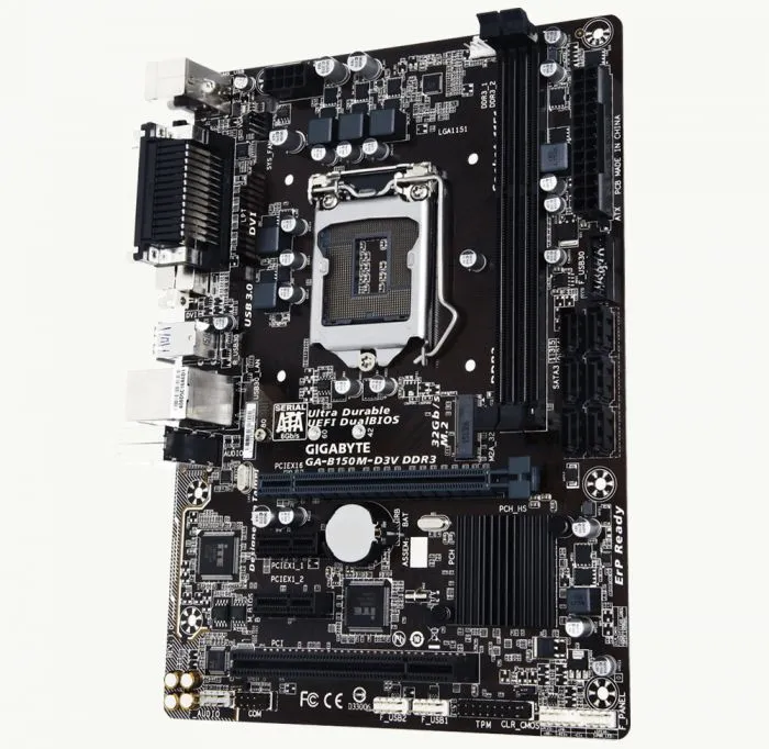 фото GIGABYTE GA-B150M-D3V DDR3