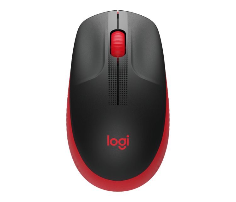 

Мышь Wireless Logitech M190 красный/черный оптическая (1000dpi) USB (2but) 910-005915 / 910-005908, M190