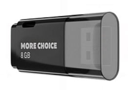 Накопитель USB 2.0 8GB More Choice MF8 Black, цвет черный