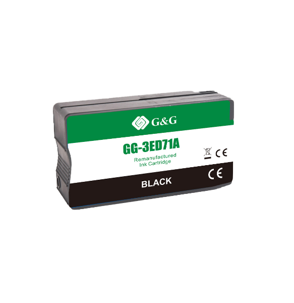 Картридж G&G GG-3ED71A струйный 712 черный (80мл) для HP DesignJet T650/T630/T250/T230/T210/Studio Plotter Printers