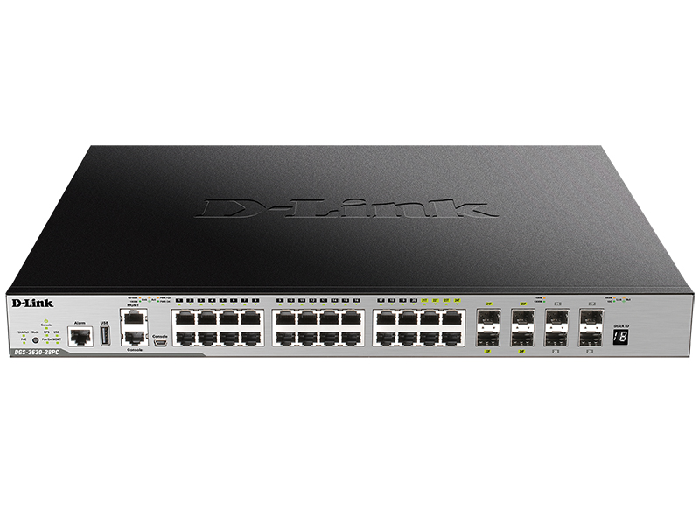 

Коммутатор D-link DGS-3630-28PC/A2ASI 20x10/100/1000Base-T PoE (PoE‑бюджет 370 Вт) 4xCombo100/1000Base-T/SFP, 4x10GBase-X SFP+, DGS-3630-28PC/A2ASI