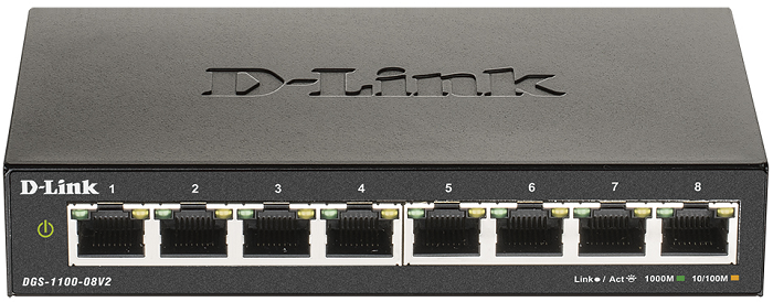 

Коммутатор D-link DGS-1100-08V2/A1A 8x10/100/1000, L2, DGS-1100-08V2/A1A