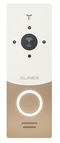 Вызывная панель Slinex ML-20HD золото/белый, 2,0 Мп (AHD) 960 ТВЛ (CVBS), 150º, 1/4” CMOS, 0,01 Люкс