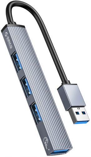 Разветвитель Orico AH-A13 USB 3.0, 3*USB 2.0, серый