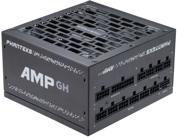 

Блок питания ATX PHANTEKS PH-P750GH_BK01 AMP GH 750W, ATX 3.1, APFC, 80 Plus Gold, PCIe 5.1, 120mm Fan, Fully Modular, Black, PH-P750GH_BK01