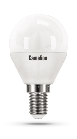 

Лампа светодиодная Camelion LED8-G45/830/E14 8Вт/75Вт, E14, 170-265В, 3000К, 720лм, шар (12391), LED8-G45/830/E14