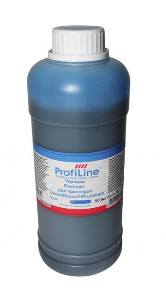 

Чернила ProfiLine PL_INK_U_C/E/H/L_C_500ml для принтеров Canon/Epson/HP/Lexmark универсальные на водной основе Cyan 500 мл ProfiLine, PL_INK_U_C/E/H/L_C_500ml