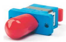 Адаптер переходной Hyperline ST-SC-SM ST-SC, SM (для одномодового кабеля), корпус пластмассовый, (синий) цена и фото