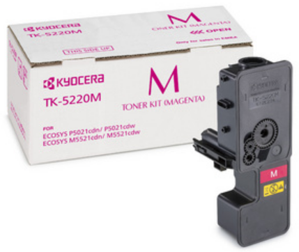 Тонер-картридж Kyocera TK-5220M 1T02R9BNL1 красный для M5521cdn/cdw,P5021cdn/cdw 1200 стр.