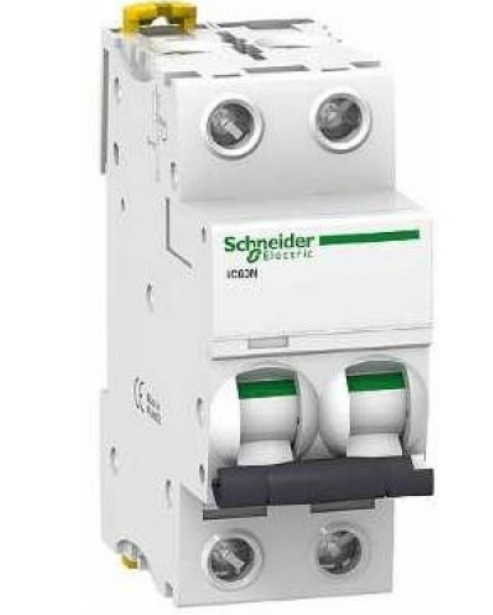 

Автоматический выключатель Schneider Electric A9F74202 Acti9 - 2P, тип хар-ки C, 2 А, 400 В AC/DC, 6кА, A9F74202