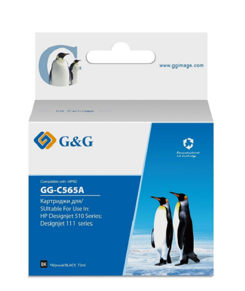 

Картридж G&G GG-C565A струйный черный (72мл) для HP DJ 510, GG-C565A