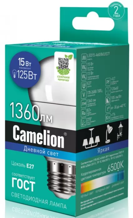 Camelion LED15-A60/865/E27