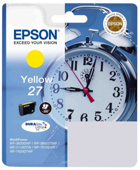 

Картридж Epson C13T27044022 для WF7110/7610/7720DTWF желтый, C13T27044022