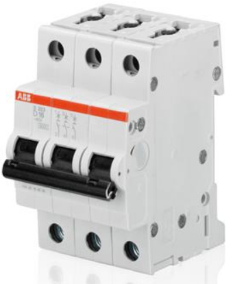 

Автоматический выключатель ABB 2CDS253001R0161 S203 3P 16A (D) 6kA, 2CDS253001R0161