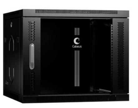 

Шкаф настенный 19", 9U Cabeus SH-05F-9U60/60-BK телекоммуникационный 600x600x501mm (ШхГхВ) дверь стекло, цвет черный (RAL 9004), SH-05F-9U60/60-BK