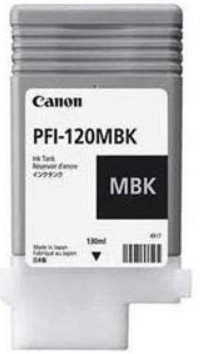 

Картридж Canon PFI-120 MBK 2884C001 матовый черный для imagePROGRAF TM-200/TM-205, TM-300/TM-305 130 мл., PFI-120 MBK