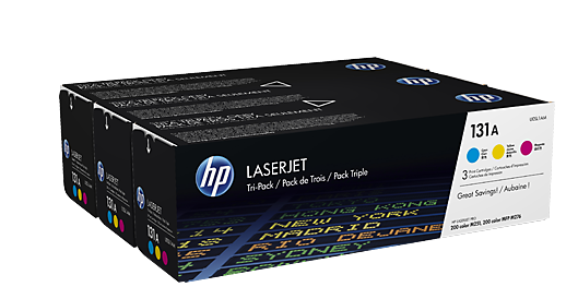 

Набор картриджей HP 131A U0SL1AM для HP LaserJet Pro 200 color M251/M251n/M251nw/M276/M276n/M276nw (1800стр.) комплект(CF211A + CF212A + CF213A), 131A