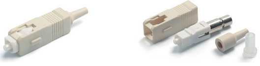 цена Разъем Hyperline LC-MM-3 клеевой LC, MM(для многомодового кабеля), 3 мм, (белый)