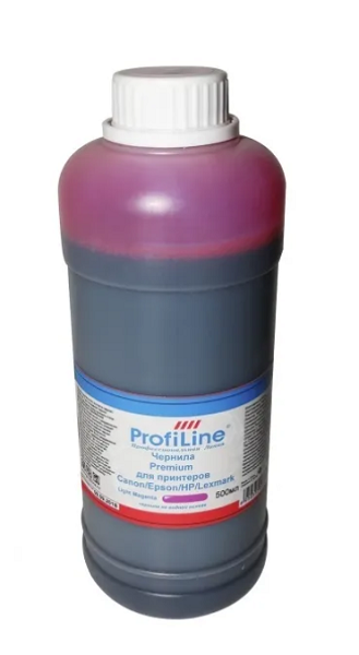 

Чернила ProfiLine PL_INK_U_C/E/H/L_M_500ml для принтеров Canon/Epson/HP/Lexmark универсальные на водной основе Magenta 500 мл ProfiLine, PL_INK_U_C/E/H/L_M_500ml