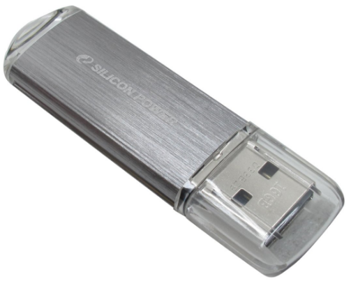 Накопитель USB 2.0 16GB Silicon Power Ultima II SP016GBUF2M01V1S серебристый цена и фото