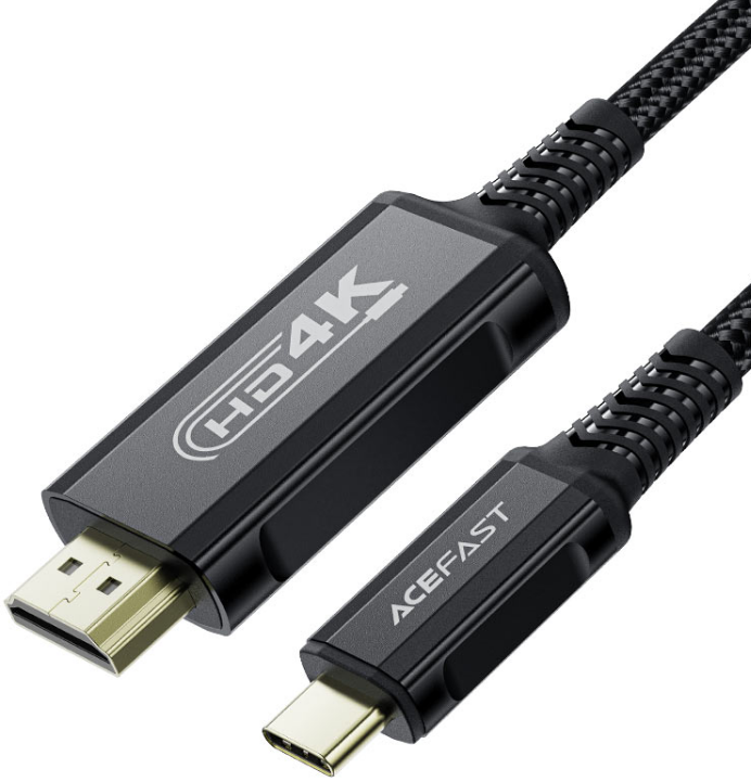 

Кабель ACEFAST C1-10 USB-C - HDMI HD video cable. Цвет: черный, C1-10