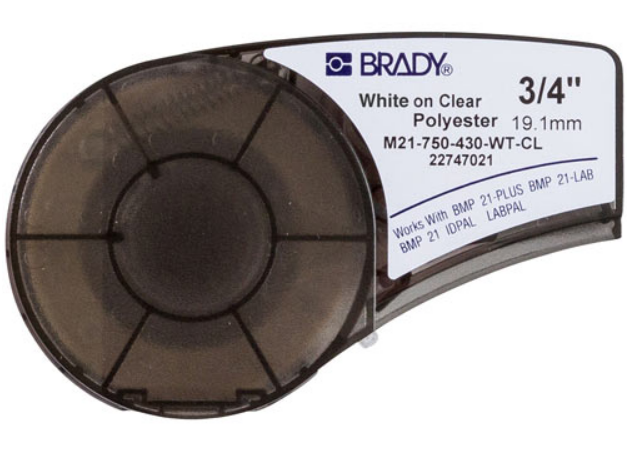 

Лента красящая Brady M21-750-430-WT-CL brd139749 19.05 мм/6.4 м, полиэстер, белый на прозрачном, M21-750-430-WT-CL