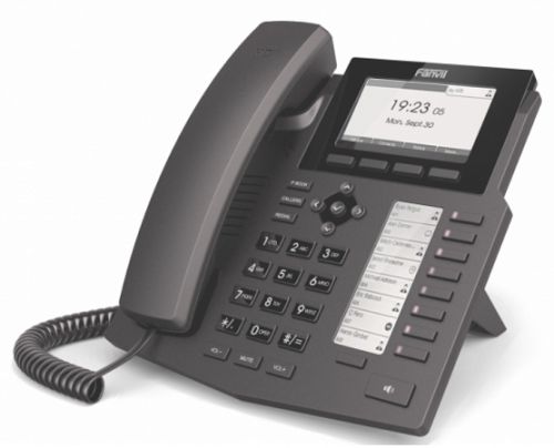 Телефон VoiceIP Fanvil X5 2xEthernet 10/100, 6 линии SIP, HD аудио, 2 ЖК  дисплея, 40 программируемы